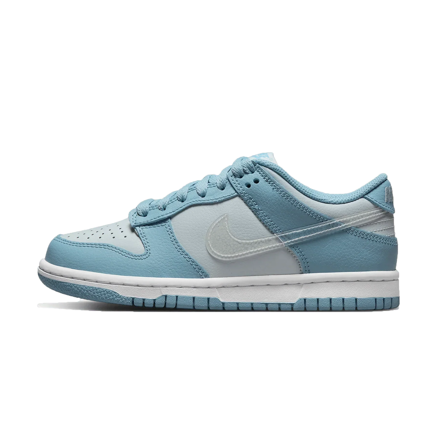 Nike Dunk Low 'Aura Blue Clear Swoosh'