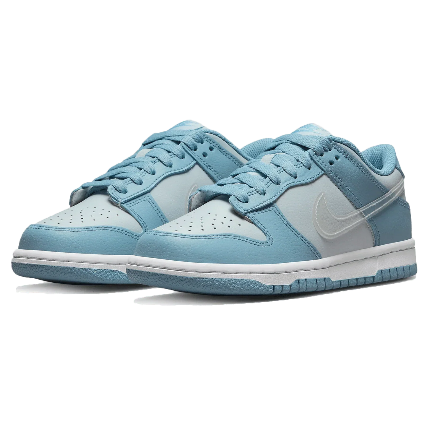 Nike Dunk Low 'Aura Blue Clear Swoosh'