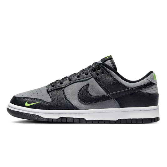 Nike Dunk Low 'Black Grey Green Strike Mini Swoosh'