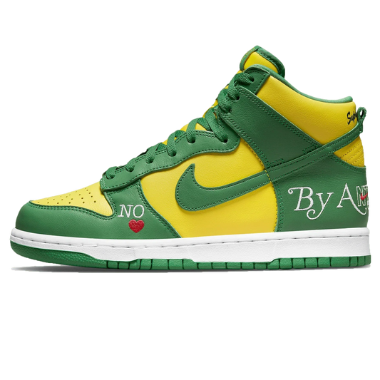 Nike SB x Supreme Dunk High 'By Any Means Brazil'