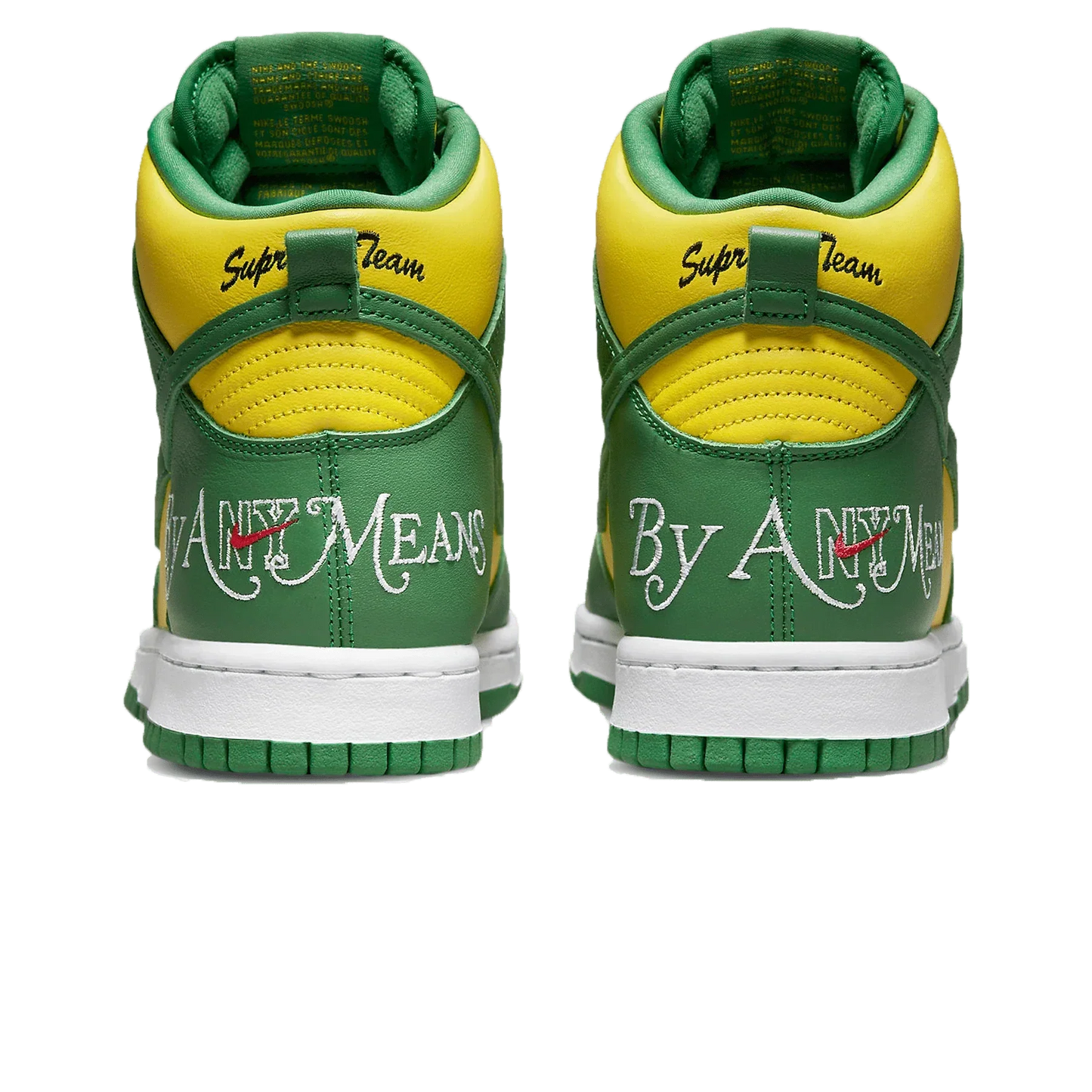 Nike SB x Supreme Dunk High 'By Any Means Brazil'